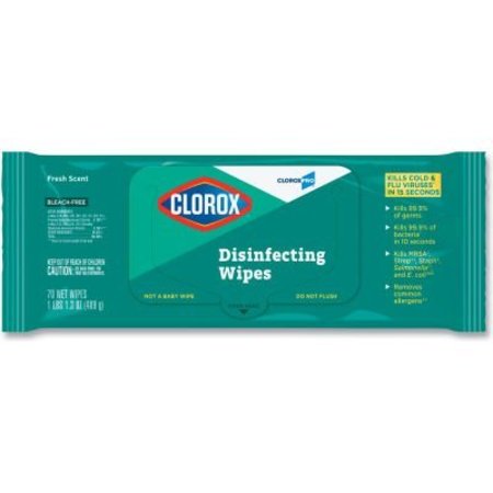 CLOROX Clorox® Disinfecting Wipes, On The Go Pack, Fresh Scent, 7-1/4X7, 70/Pack, 9 Packs/Carton 60034W